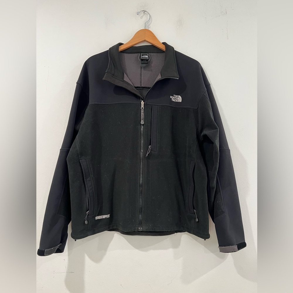 The North Face Windstopper Fleece Jacket Full Zip Black Mens XL